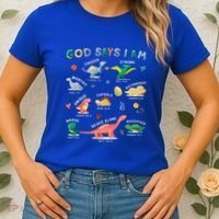 God Says I Am Dinosaur Women's T-Shirt thumb 2
