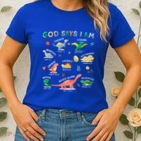 God Says I Am Dinosaur Women's T-Shirt thumb 2