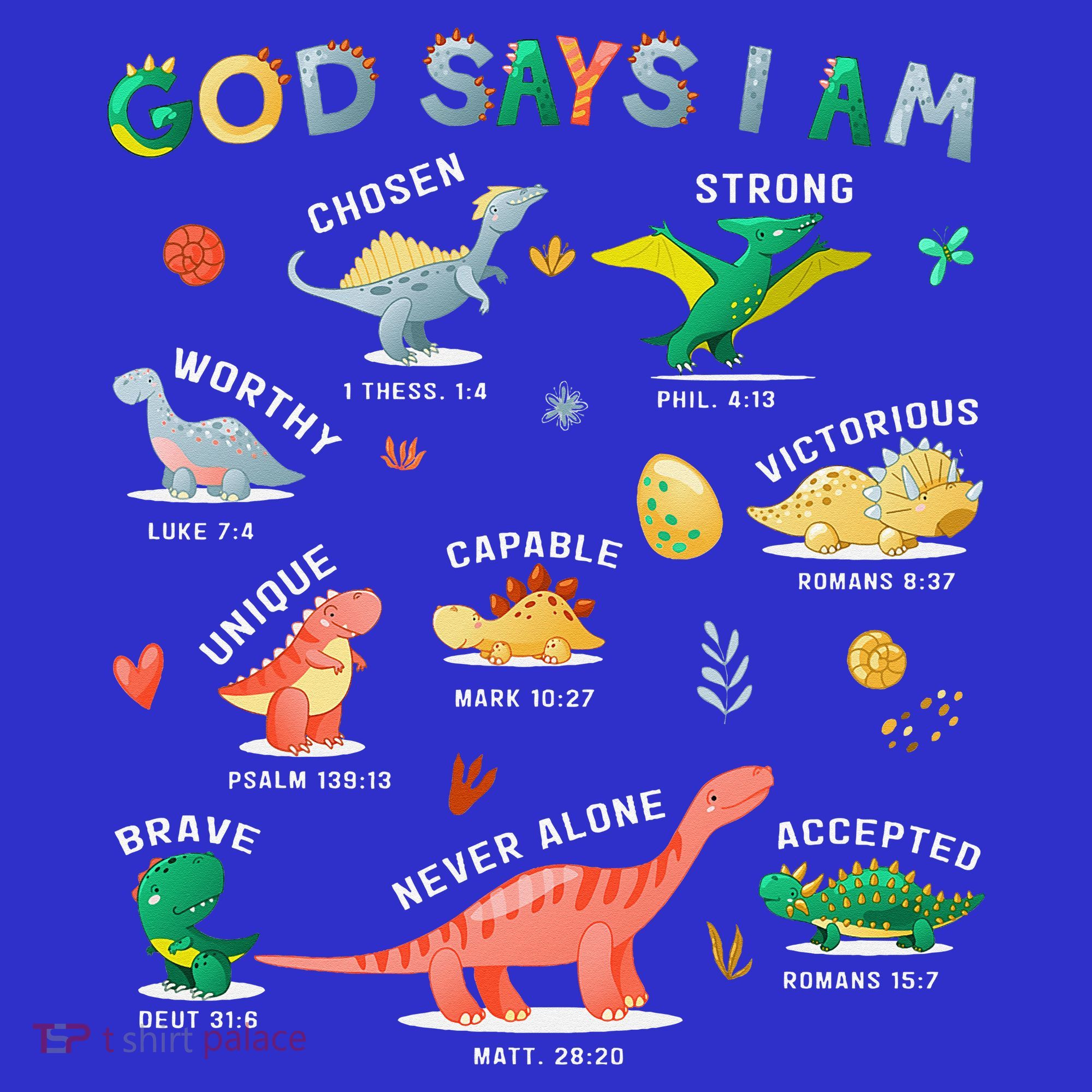 God Says I Am Dinosaur Kids Sweatshirt