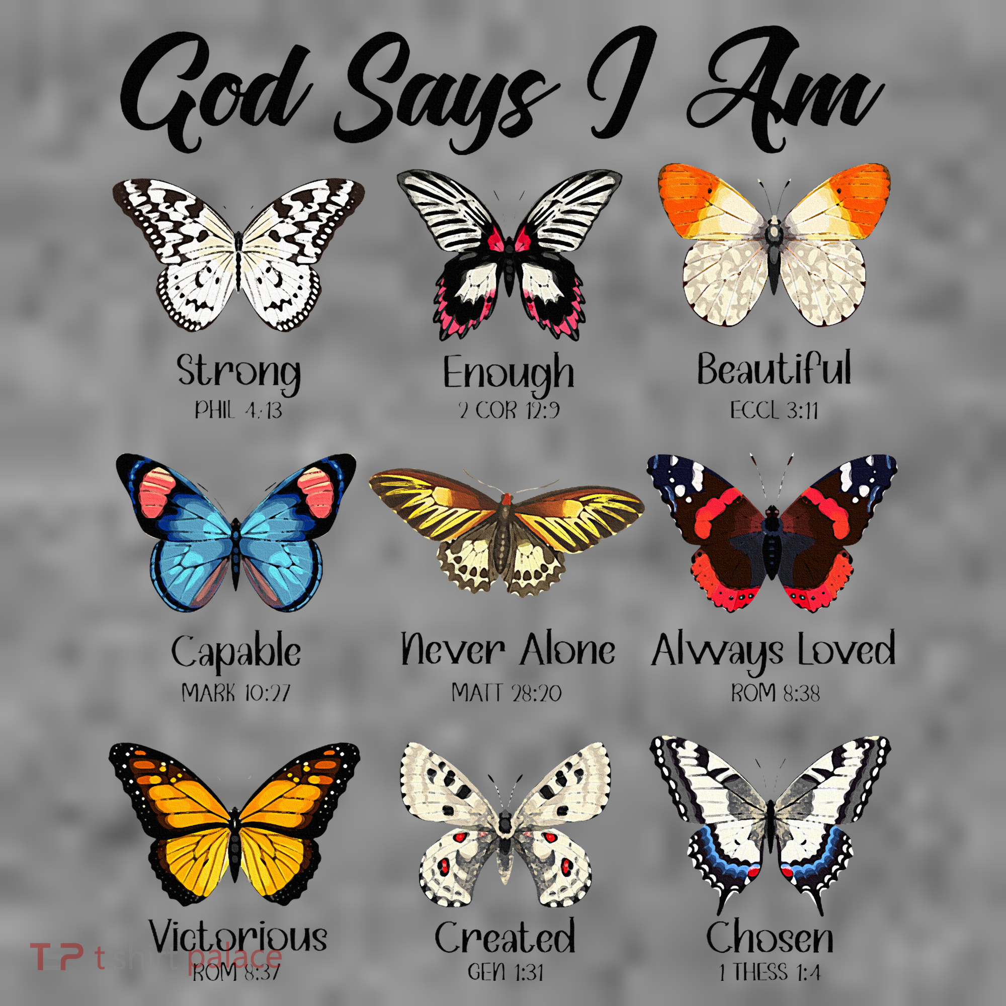 God Says I Am Butterfly Christian Jesus Lover Religious Toddler Hoodie