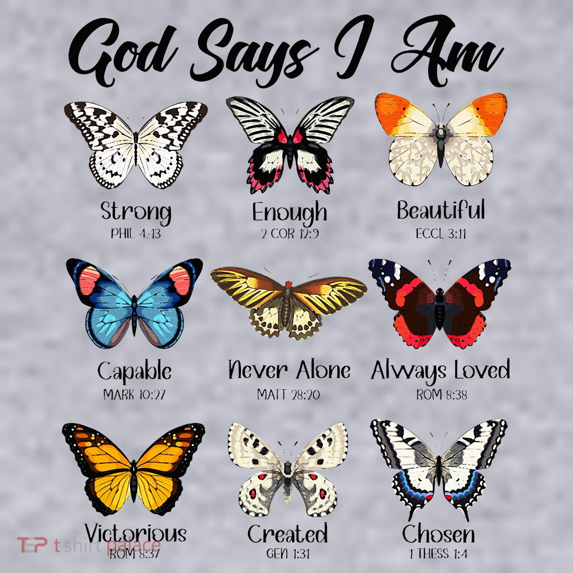 God Says I Am Butterfly Christian Jesus Lover Religious Women's Sweatshirt