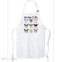 God Says I Am Butterfly Christian Jesus Lover Religious Apron thumb 0