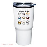 God Says I Am Butterfly Christian Jesus Lover Religious Tumbler thumb 0