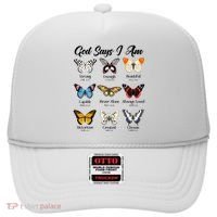 God Says I Am Butterfly Christian Jesus Lover Religious Hat thumb 0