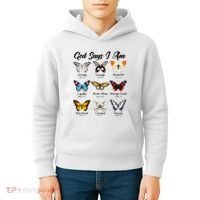 God Says I Am Butterfly Christian Jesus Lover Religious Kids Hoodie thumb 4