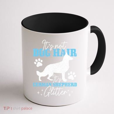 Ger Shepherd It's Not Dog Hair Ger Shepherd Glitter Gift Coffee Mug back