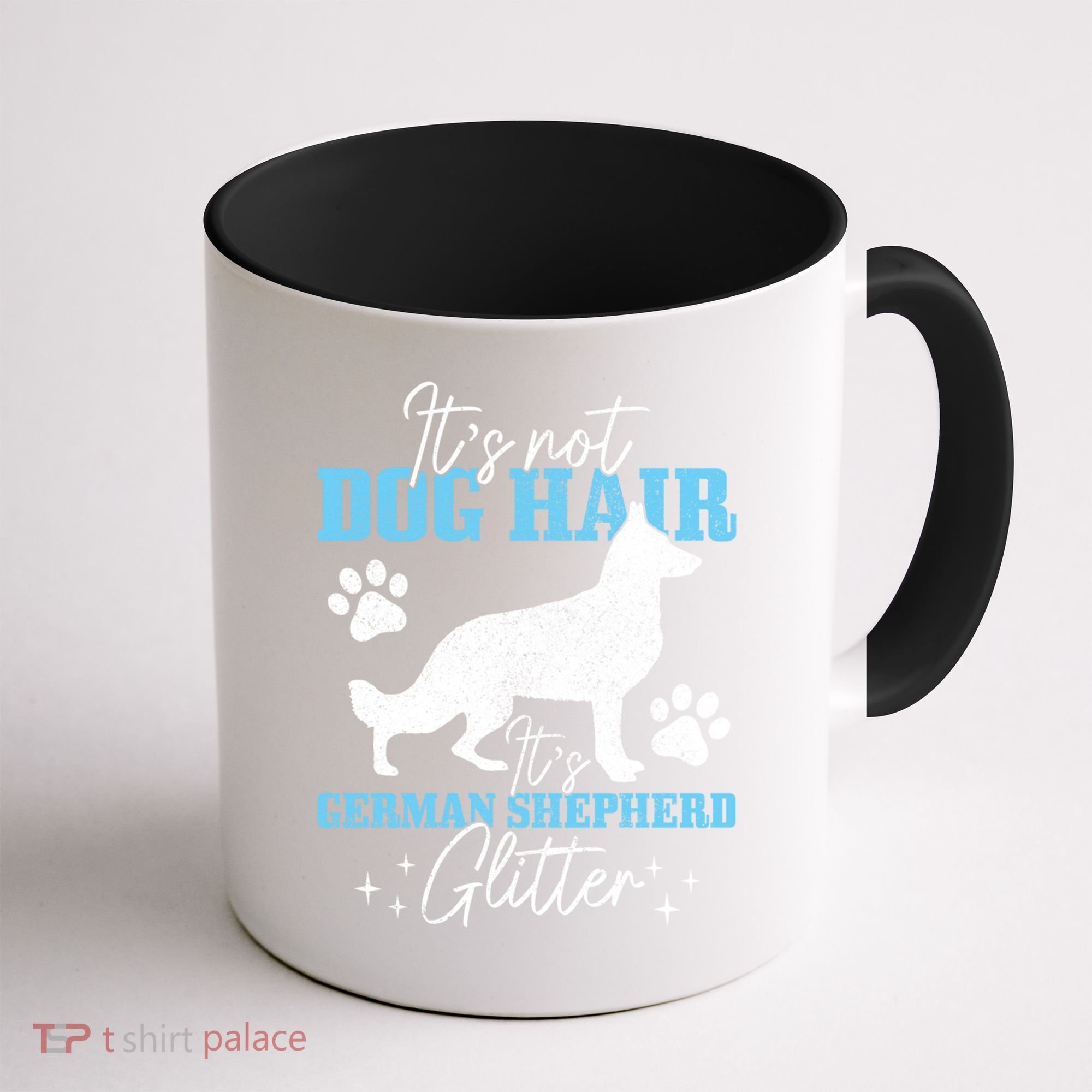 Ger Shepherd It's Not Dog Hair Ger Shepherd Glitter Gift Coffee Mug