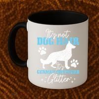 Ger Shepherd It's Not Dog Hair Ger Shepherd Glitter Gift Coffee Mug thumb 2