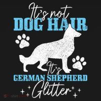 Ger Shepherd It's Not Dog Hair Ger Shepherd Glitter Gift Women's Hoodie thumb 2