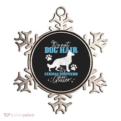 Ger Shepherd It's Not Dog Hair Ger Shepherd Glitter Gift Ornament