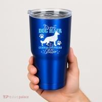 Ger Shepherd It's Not Dog Hair Ger Shepherd Glitter Gift Tumbler thumb 2