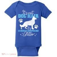 Ger Shepherd It's Not Dog Hair Ger Shepherd Glitter Gift Baby Bodysuit thumb 0