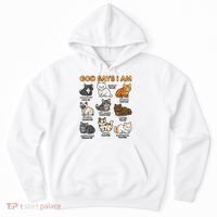 God Says I Am Cat Cute Cats Lover Bible Verse Christian Hoodie thumb 0