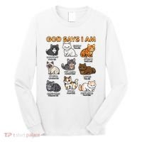 God Says I Am Cat Cute Cats Lover Bible Verse Christian Long Sleeve Shirt thumb 0