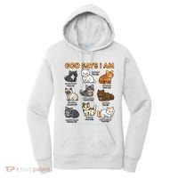 God Says I Am Cat Cute Cats Lover Bible Verse Christian Women's Hoodie thumb 0