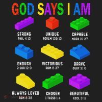 God Says I Am Building Brick Builder Block Christian Women's Sweatshirt thumb 2