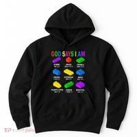 God Says I Am Building Brick Builder Block Christian Hoodie thumb 0