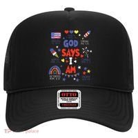 God Says I Am July 4th Christian Bible Verse Hat thumb 0