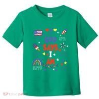 God Says I Am July 4th Christian Bible Verse Toddler T-Shirt thumb 0