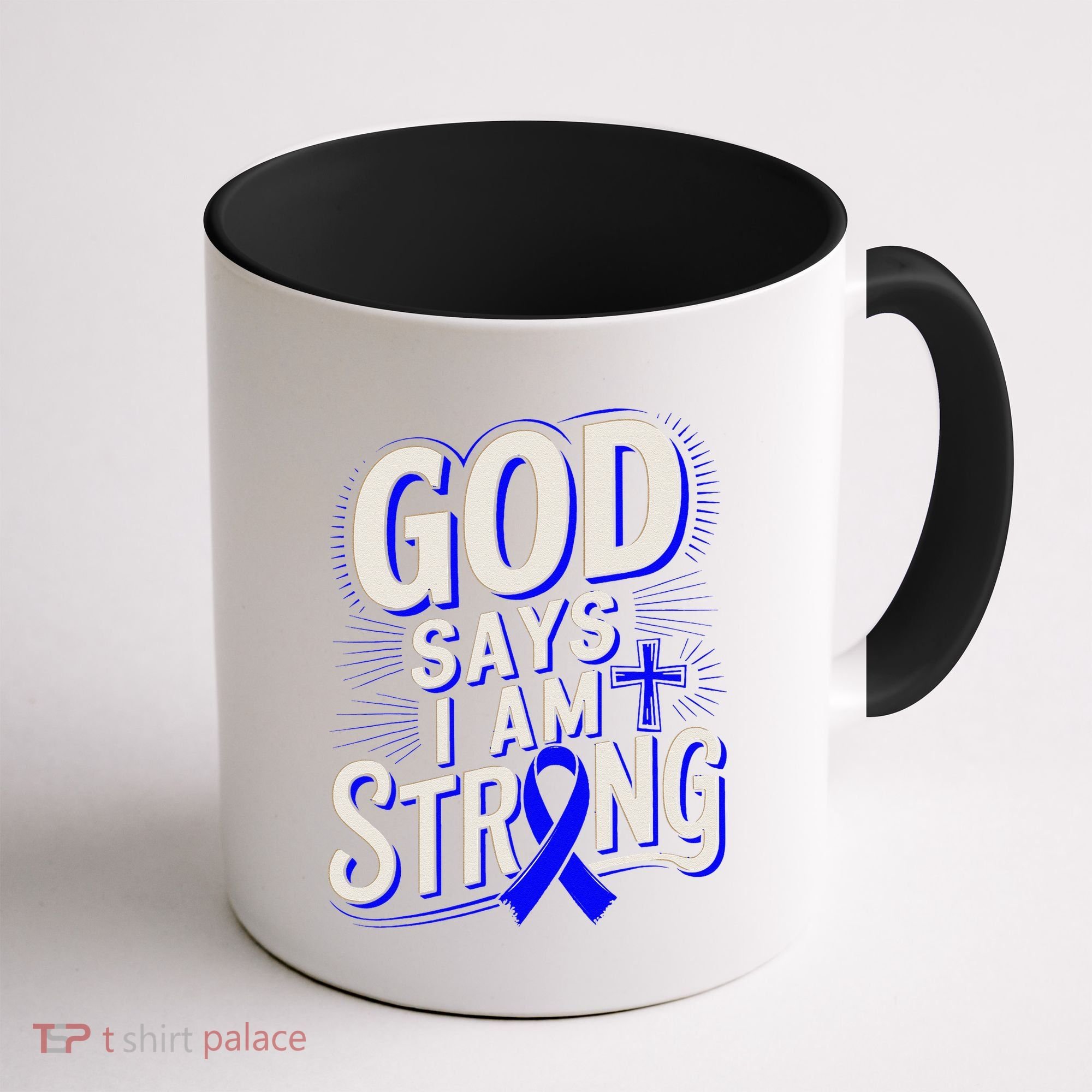 God Says IM Strong Survivor Juvenile Arthritis Awareness Coffee Mug