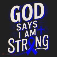 God Says IM Strong Survivor Juvenile Arthritis Awareness Beanie thumb 2