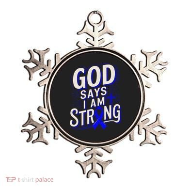 God Says IM Strong Survivor Juvenile Arthritis Awareness Ornament