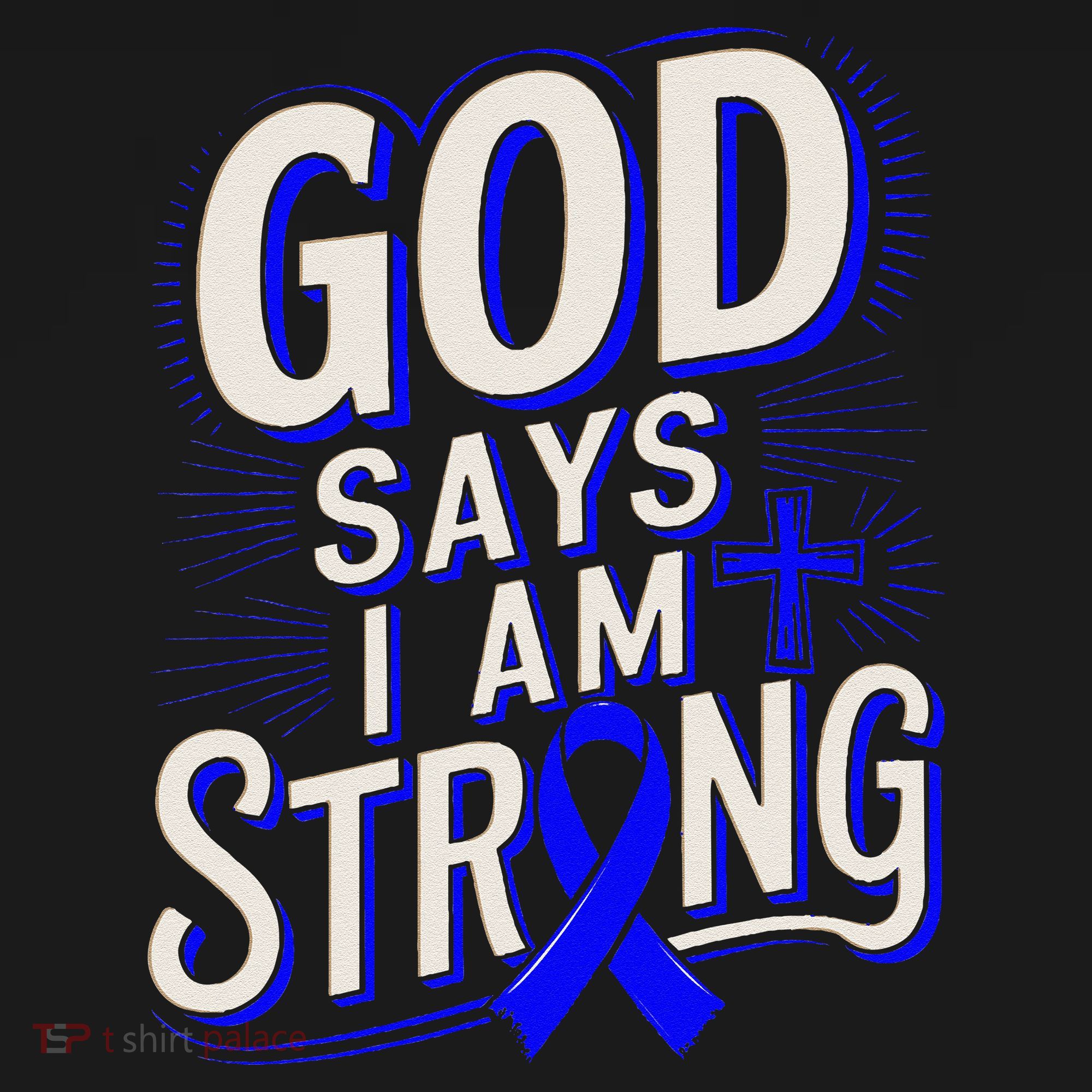 God Says IM Strong Survivor Juvenile Arthritis Awareness Women's Tank Top