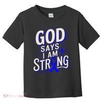 God Says IM Strong Survivor Juvenile Arthritis Awareness Toddler T-Shirt thumb 0