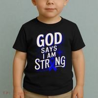 God Says IM Strong Survivor Juvenile Arthritis Awareness Toddler T-Shirt thumb 2