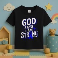 God Says IM Strong Survivor Juvenile Arthritis Awareness Toddler T-Shirt thumb 3