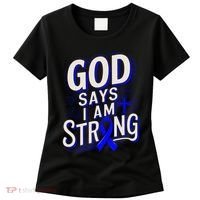 God Says IM Strong Survivor Juvenile Arthritis Awareness Women's T-Shirt thumb 0