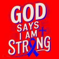 God Says IM Strong Survivor Juvenile Arthritis Awareness Santa Hat thumb 1