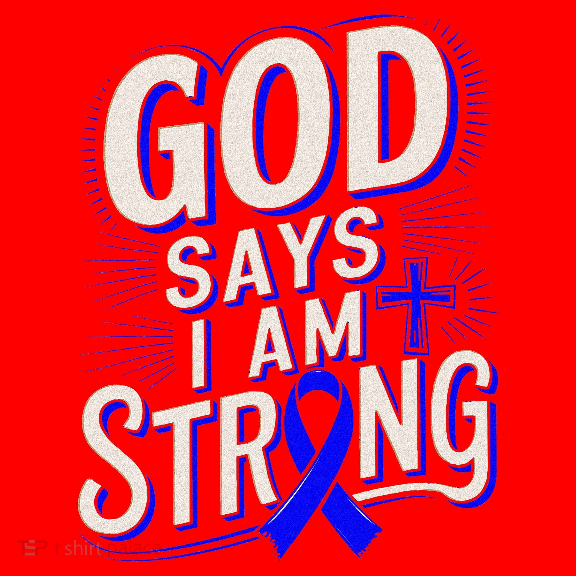 God Says IM Strong Survivor Juvenile Arthritis Awareness Santa Hat