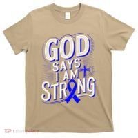 God Says IM Strong Survivor Juvenile Arthritis Awareness T-Shirt thumb 0
