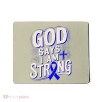 God Says IM Strong Survivor Juvenile Arthritis Awareness Mousepad thumb 0