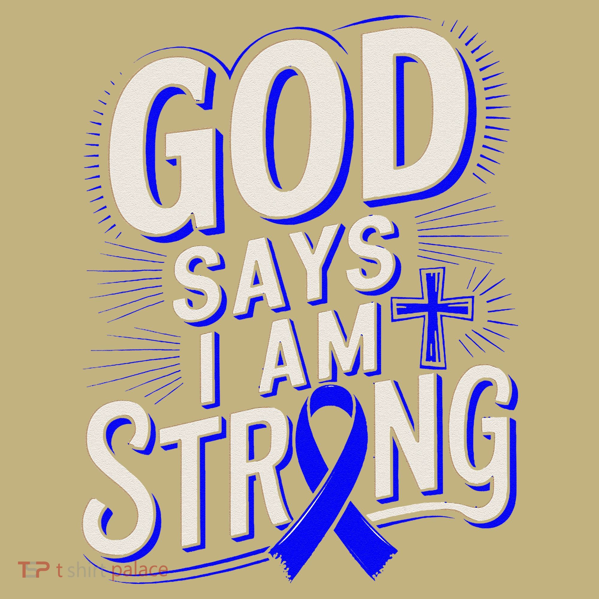 God Says IM Strong Survivor Juvenile Arthritis Awareness Mousepad