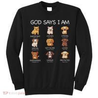 God Says I Am Cute Dogs Bible Verse Christian Sweatshirt thumb 0