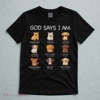 God Says I Am Cute Dogs Bible Verse Christian T-Shirt thumb 5