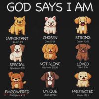 God Says I Am Cute Dogs Bible Verse Christian Women's Hoodie thumb 2