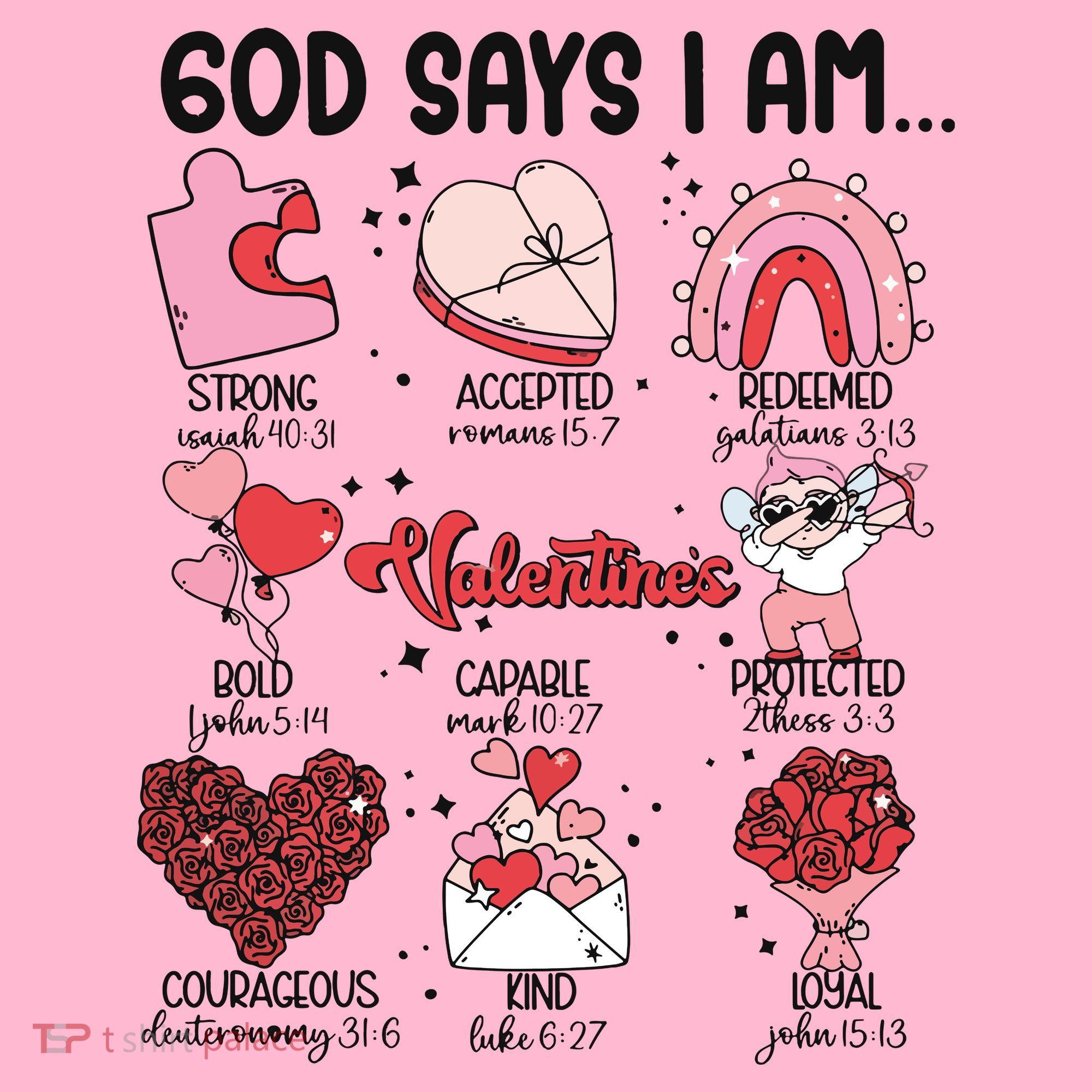 God Says I Am Valentine Funny Jesus Valentines Hoodie