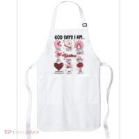 God Says I Am Valentine Funny Jesus Valentines Apron thumb 0