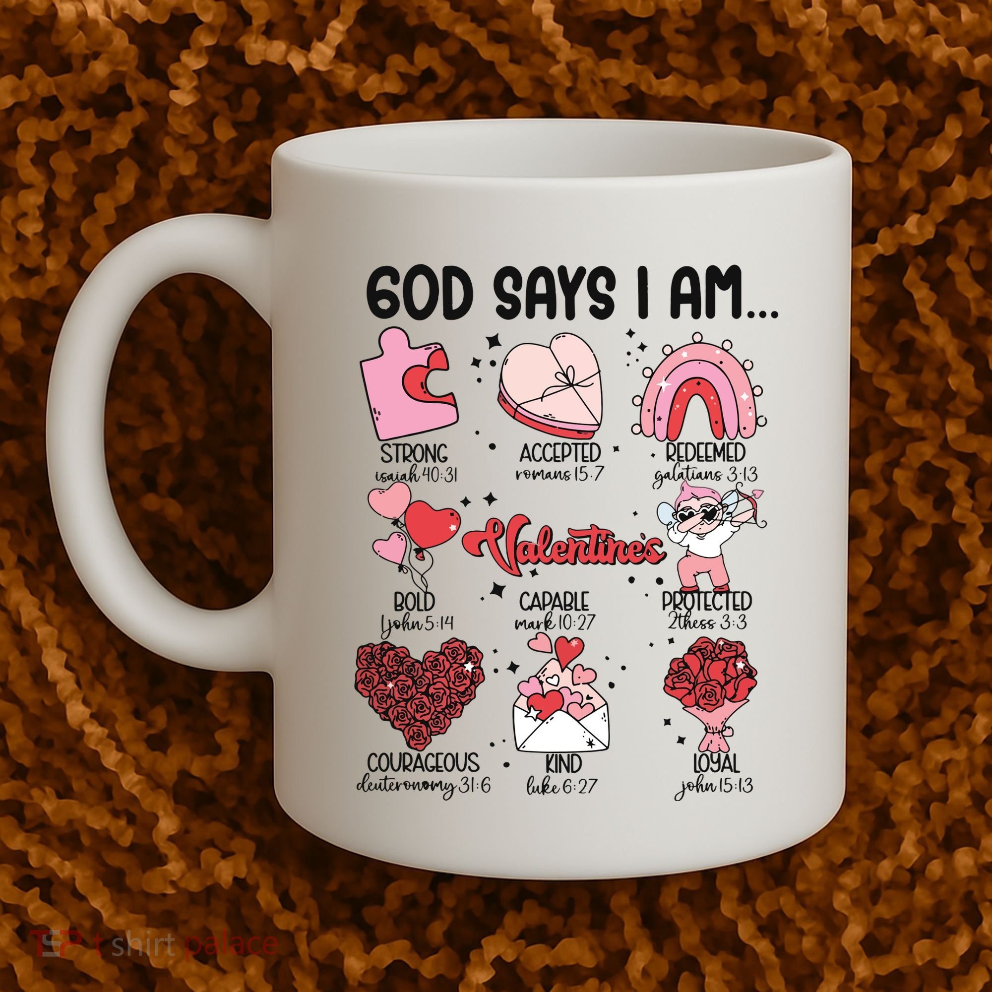 God Says I Am Valentine Funny Jesus Valentines Coffee Mug