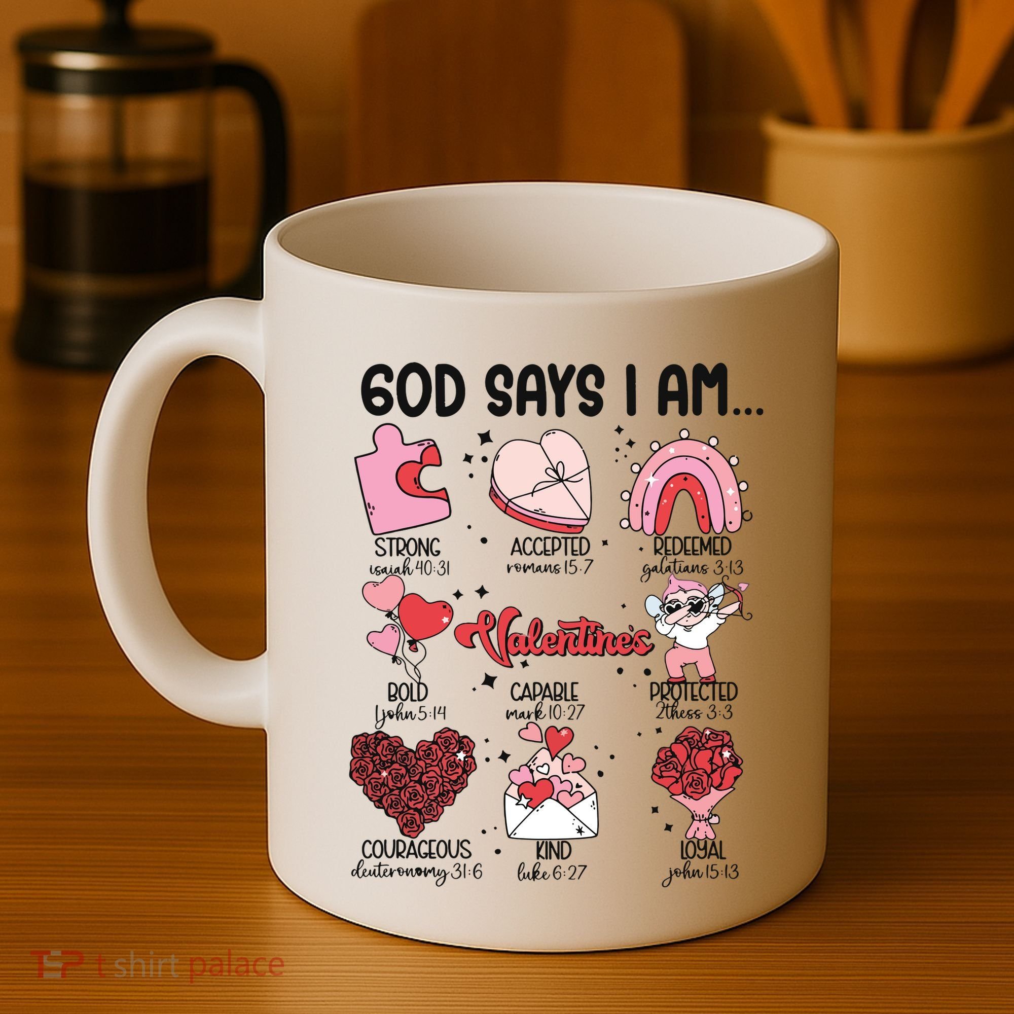 God Says I Am Valentine Funny Jesus Valentines Coffee Mug
