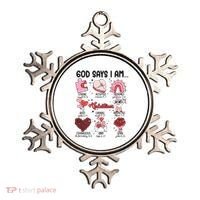God Says I Am Valentine Funny Jesus Valentines Ornament thumb 0
