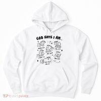 God Says I Am Truck Construction Christian Bible Verse Hoodie thumb 0