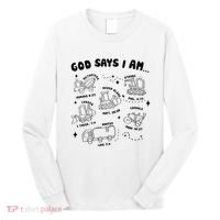 God Says I Am Truck Construction Christian Bible Verse Long Sleeve Shirt thumb 0