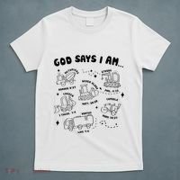 God Says I Am Truck Construction Christian Bible Verse T-Shirt thumb 5