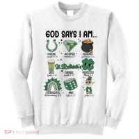 God Says I Am Retro St PatrickS Day Sweatshirt thumb 0