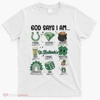 God Says I Am Retro St PatrickS Day T-Shirt thumb 0