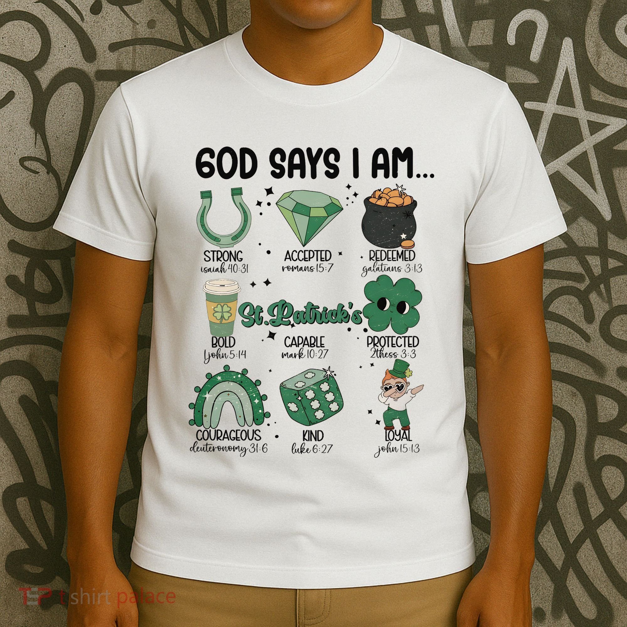 God Says I Am Retro St PatrickS Day T-Shirt